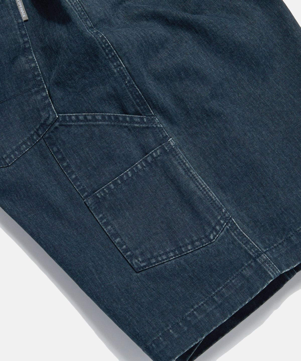 에스피오나지(ESPIONAGE) Vintage Cotton Painter Shorts Navy
