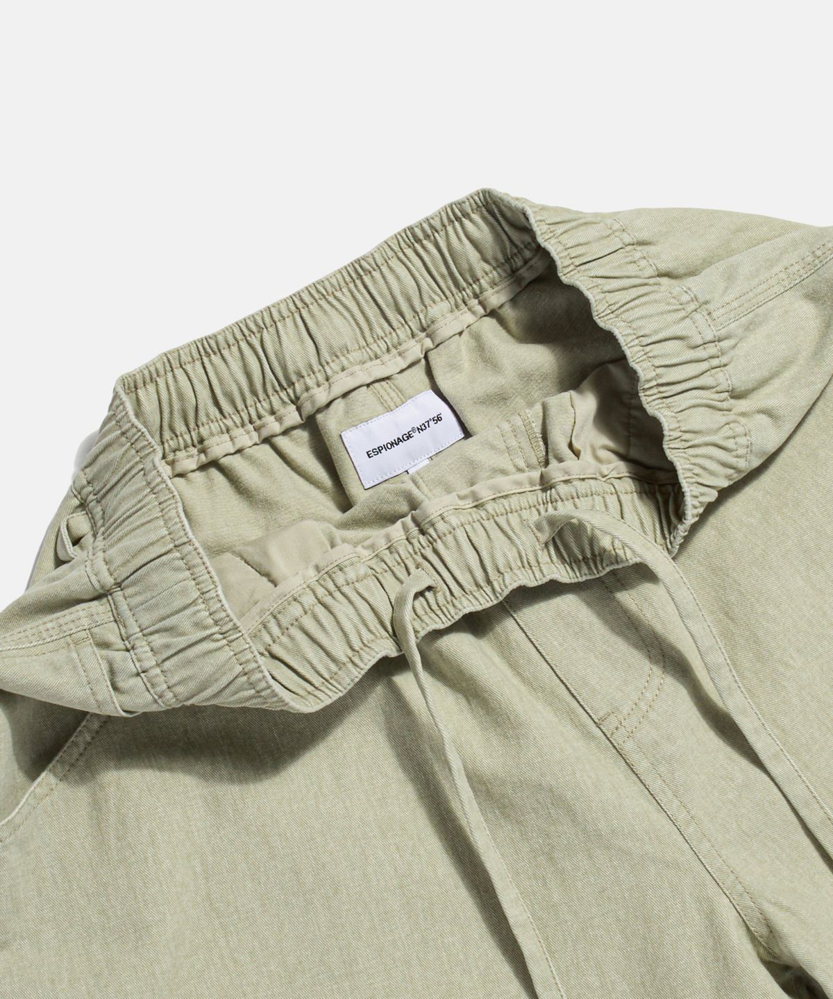 에스피오나지(ESPIONAGE) Vintage Cotton Painter Shorts Bone Beige