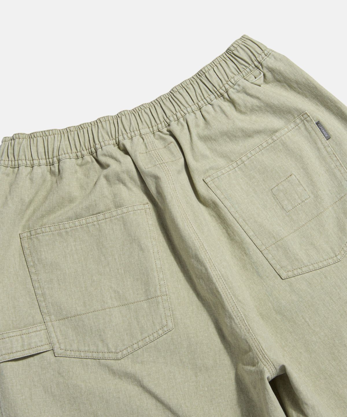 에스피오나지(ESPIONAGE) Vintage Cotton Painter Shorts Bone Beige