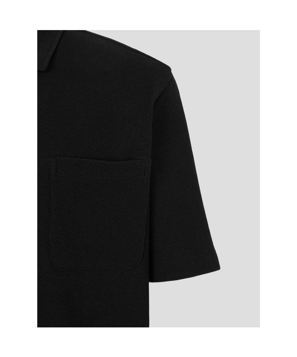 빈폴 멘(BEANPOLE MEN) 강연밀라노 반소매 오픈형 티셔츠  블랙