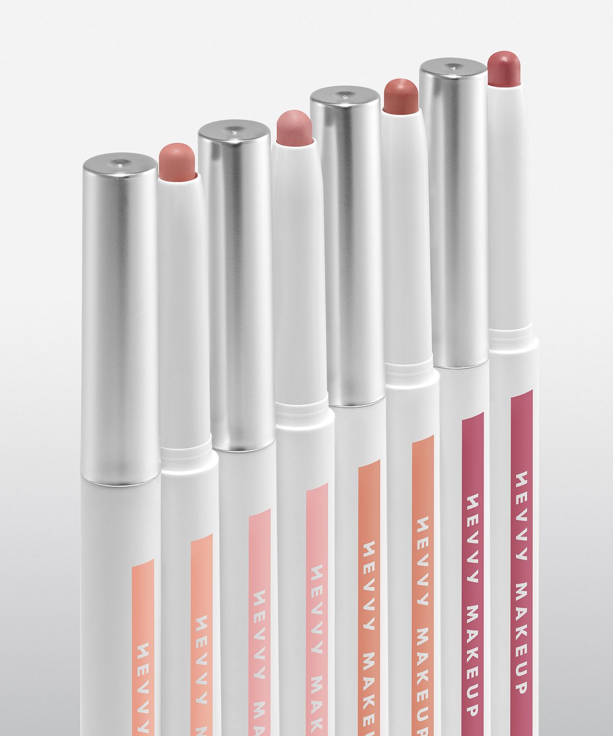 헤비메이크업(HEVVY MAKEUP) [SET] 블러링 슬립핏 립치크 6colors + 언더톤 플럼핏 립펜슬 4colors (+ 미니퍼프)