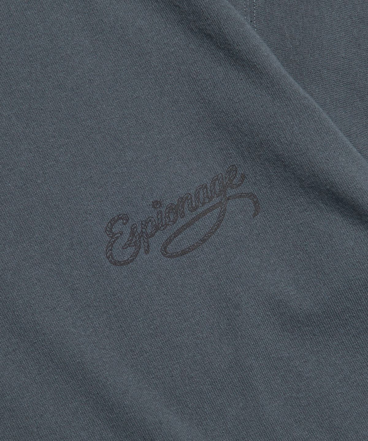에스피오나지(ESPIONAGE) Rope Logo Ringer Tee Slate