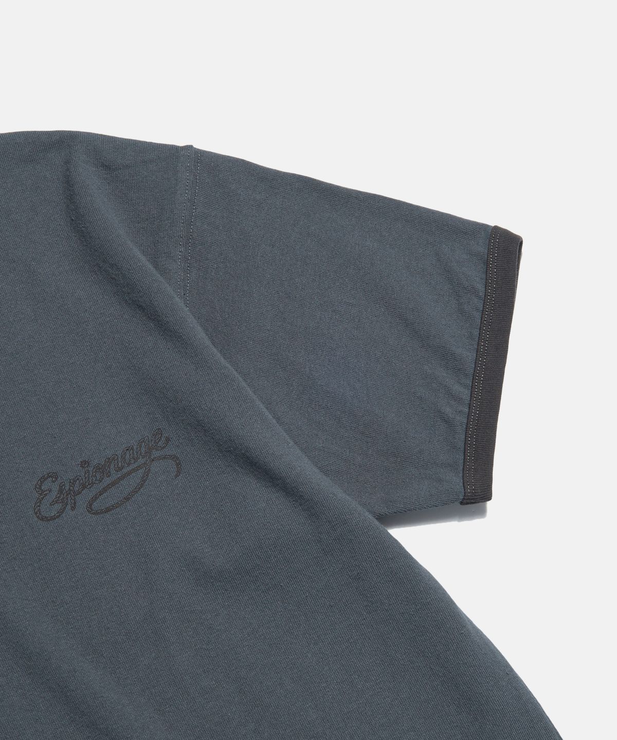 에스피오나지(ESPIONAGE) Rope Logo Ringer Tee Slate