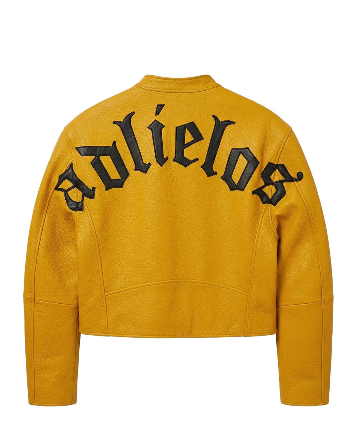 에드리엘로스(ADLIELOS) 헬테일 옐로우 레이싱 레더 자켓