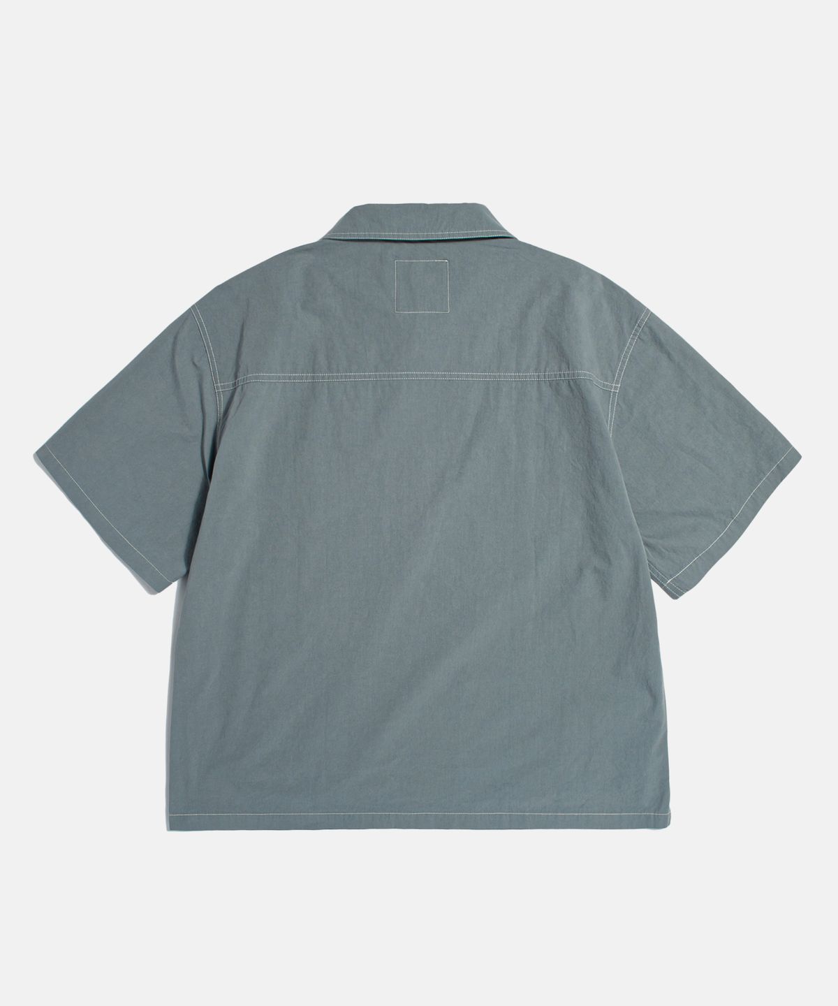 에스피오나지(ESPIONAGE) Blues Music Half Zip Work Shirt Steel Blue