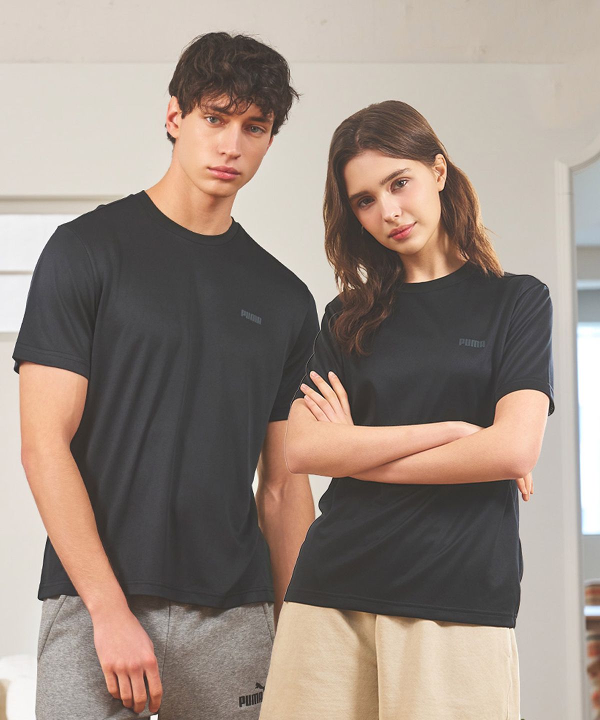 푸마 바디웨어(PUMA BODYWEAR) 듀얼메쉬 반팔 언더셔츠 유니