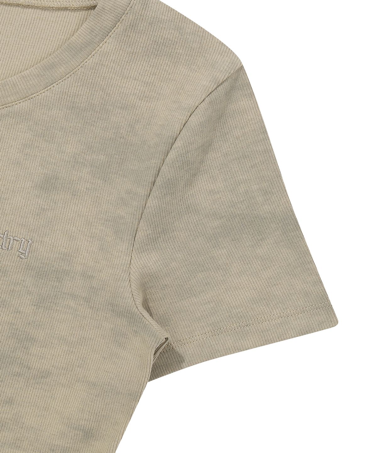 슈퍼드라이(SUPERDRY) 우먼스 헨리넥 티셔츠 베이지 SDFIVCQ40BEG