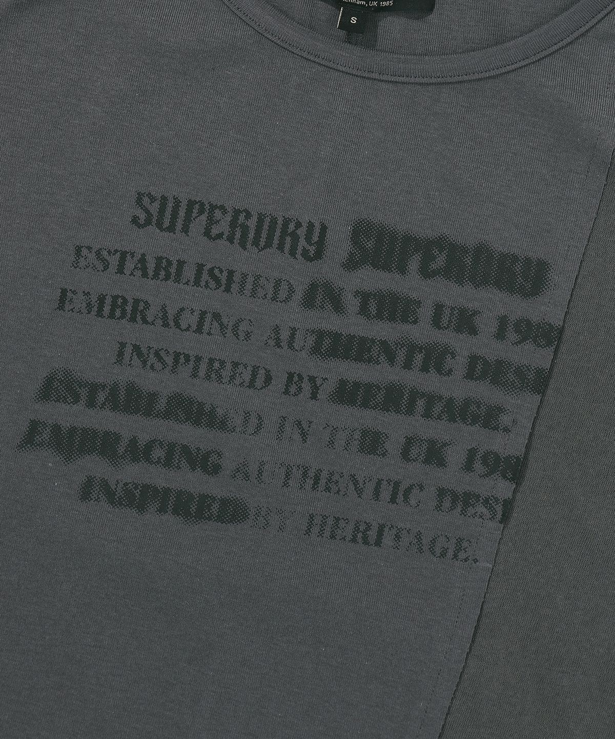 슈퍼드라이(SUPERDRY) 우먼스 커팅 슬리브리스 차콜 SDFIVCQ49CHL