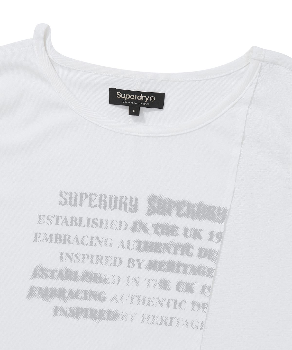 슈퍼드라이(SUPERDRY) 우먼스 커팅 슬리브리스 화이트 SDFIVCQ49WHT