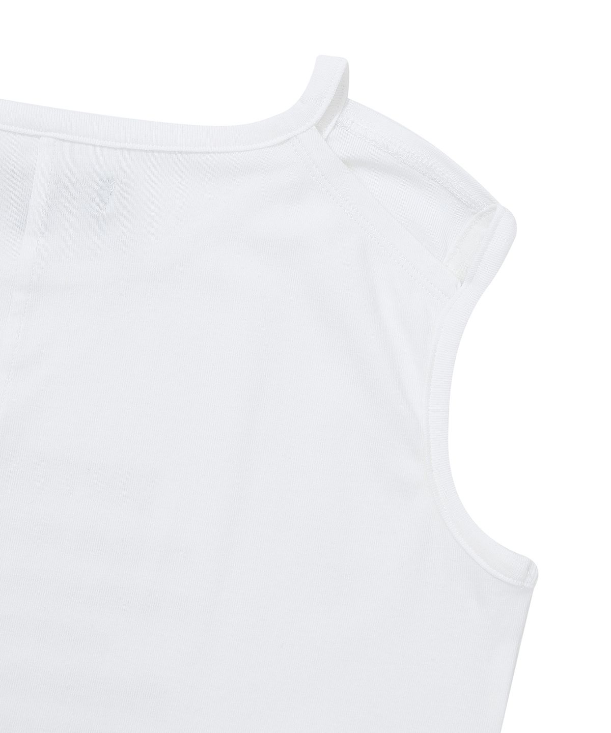 슈퍼드라이(SUPERDRY) 우먼스 커팅 슬리브리스 화이트 SDFIVCQ49WHT