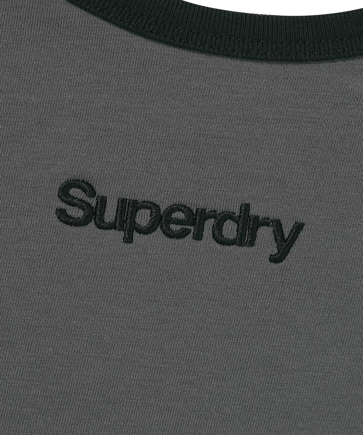 슈퍼드라이(SUPERDRY) 우먼스 코어 슬리브리스 다크 그레이 SDFIVCQ91DGR