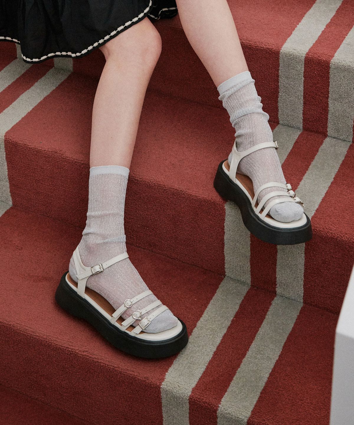 에이티티(ATT) Line-Up Platform Sandals (att6001)
