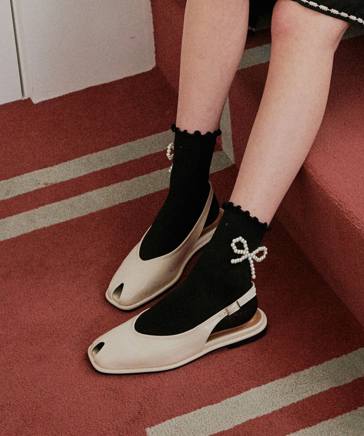에이티티(ATT) Keyhole Slingback Flats (att6010)