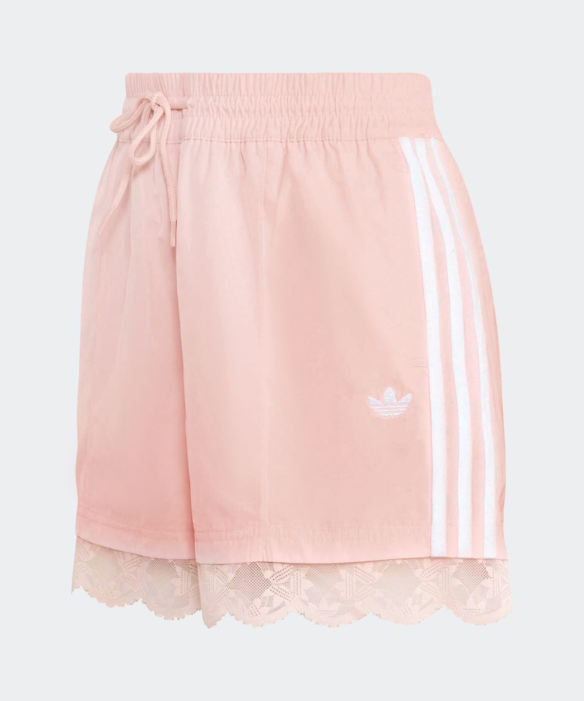 아디다스(ADIDAS) 레이스 트리밍 3-스트라이프 숏 팬츠 - 샌디핑크 / KQ6874