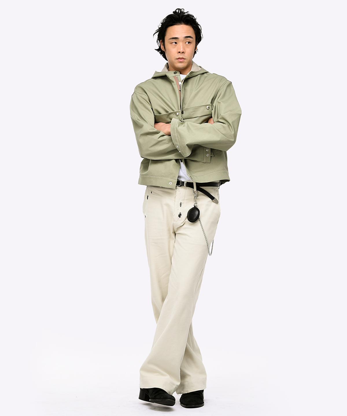 퀘스트앤게스트(QUEST&GUEST) French Army Jacket (Olive Green)