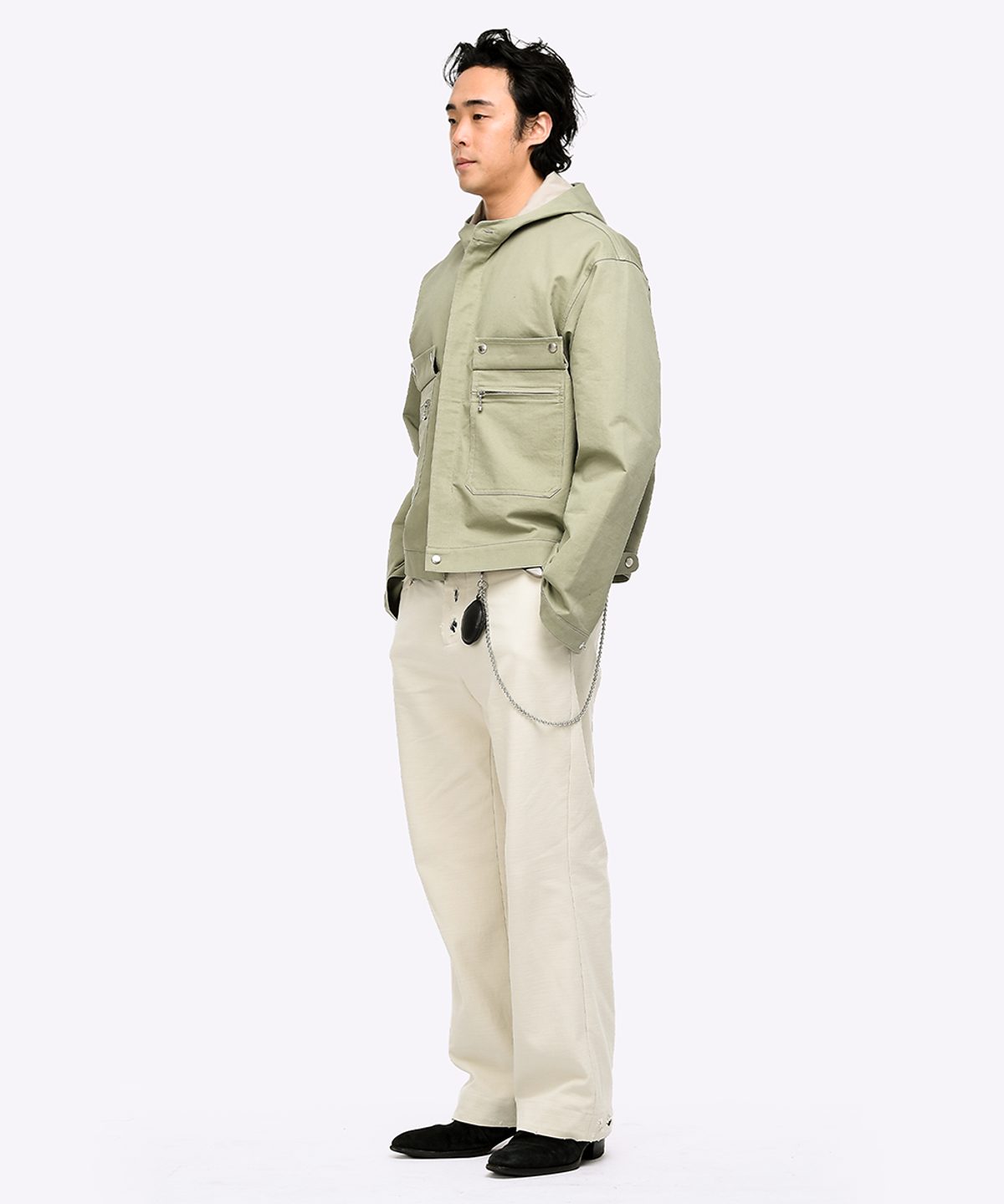 퀘스트앤게스트(QUEST&GUEST) French Army Jacket (Olive Green)