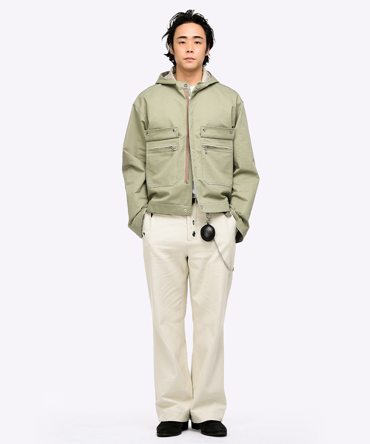 퀘스트앤게스트(QUEST&GUEST) French Army Jacket (Olive Green)
