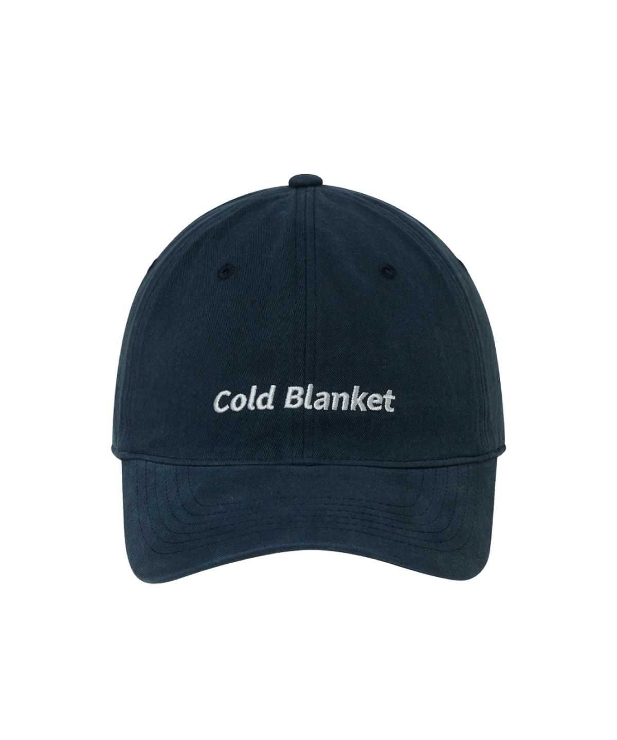 콜드블랭킷(COLD BLANKET) 브리티시 빈티지 워시드 코튼 볼캡 네이비