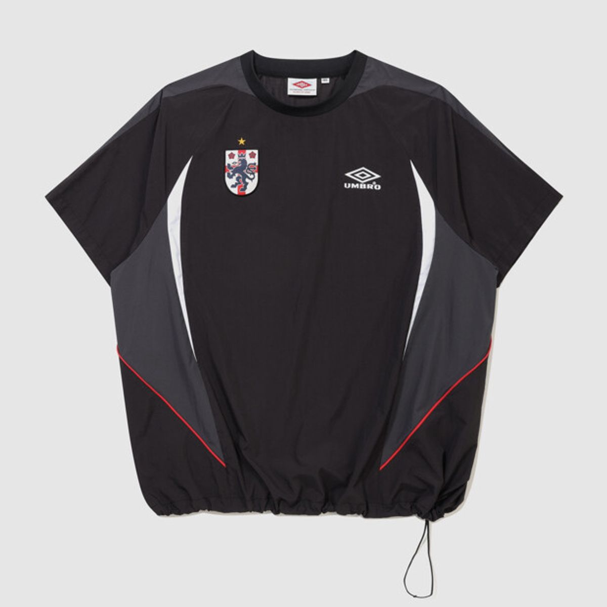 엄브로(UMBRO) HBL 풋볼 헤리티지 와펜 반팔 피스테 블랙 UR224CWT52
