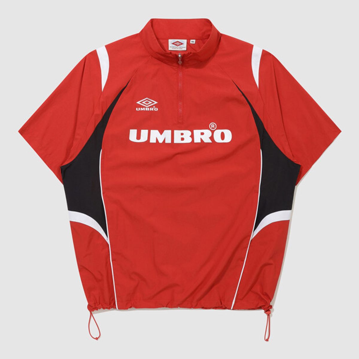 엄브로(UMBRO) HBL 풋볼 헤리티지 반팔 스탠넥 아노락 레드 UR224CWT51