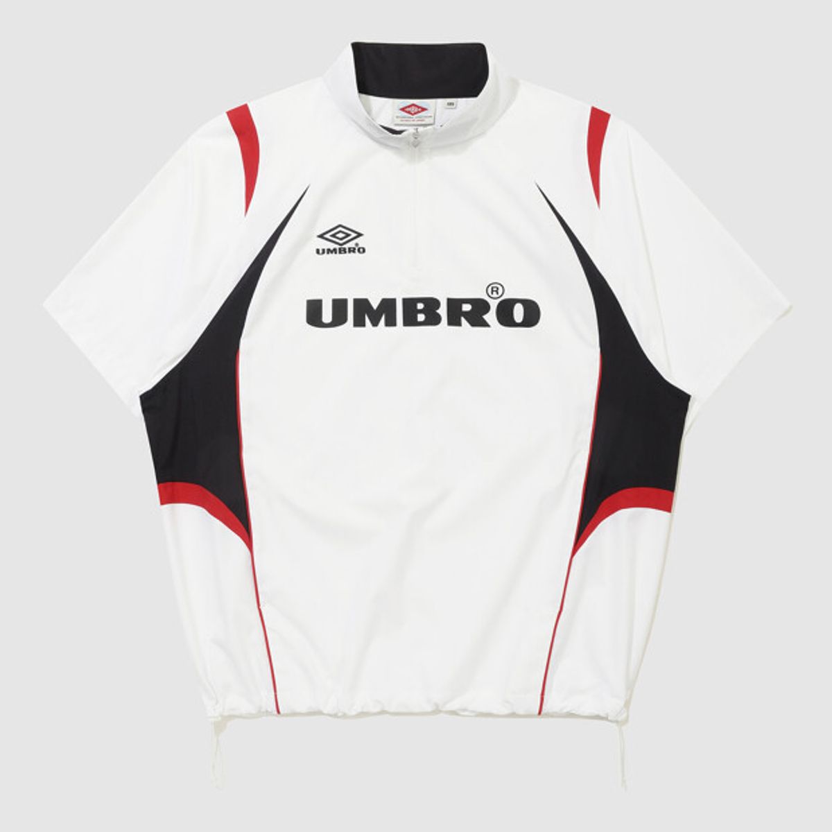 엄브로(UMBRO) HBL 풋볼 헤리티지 반팔 스탠넥 아노락 화이트 UR224CWT51
