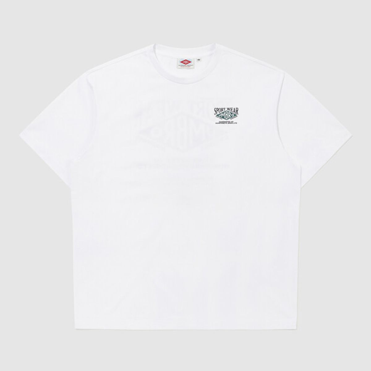 엄브로(UMBRO) [QUICK-DRY] HBL 아카이브 로고 프레쉬 반팔 티셔츠 화이트 UR224CRS52