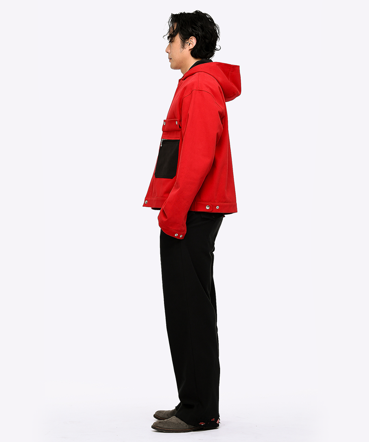퀘스트앤게스트(QUEST&GUEST) French Army Jacket (Red)