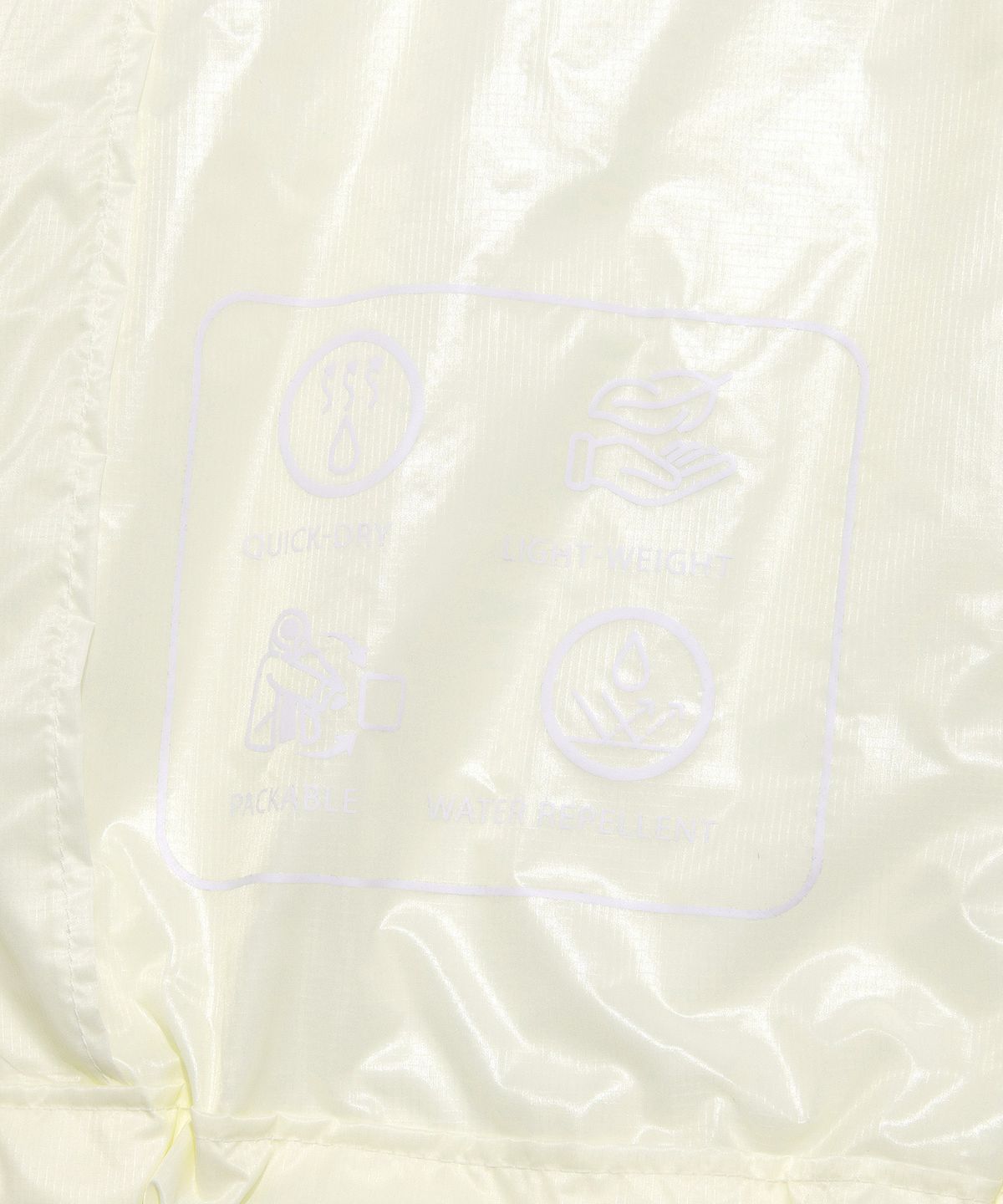 리(LEE) 패커블 경량 후드 윈드브레이커 아이보리