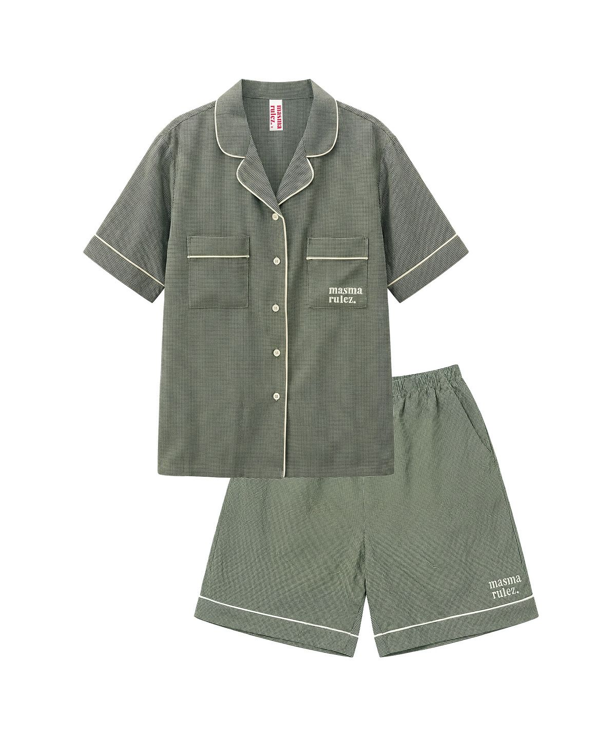 마스마룰즈 어패럴(MASMARULEZ APPAREL) [SET] Midnight Classic Pajama Set-up_Black Yellow