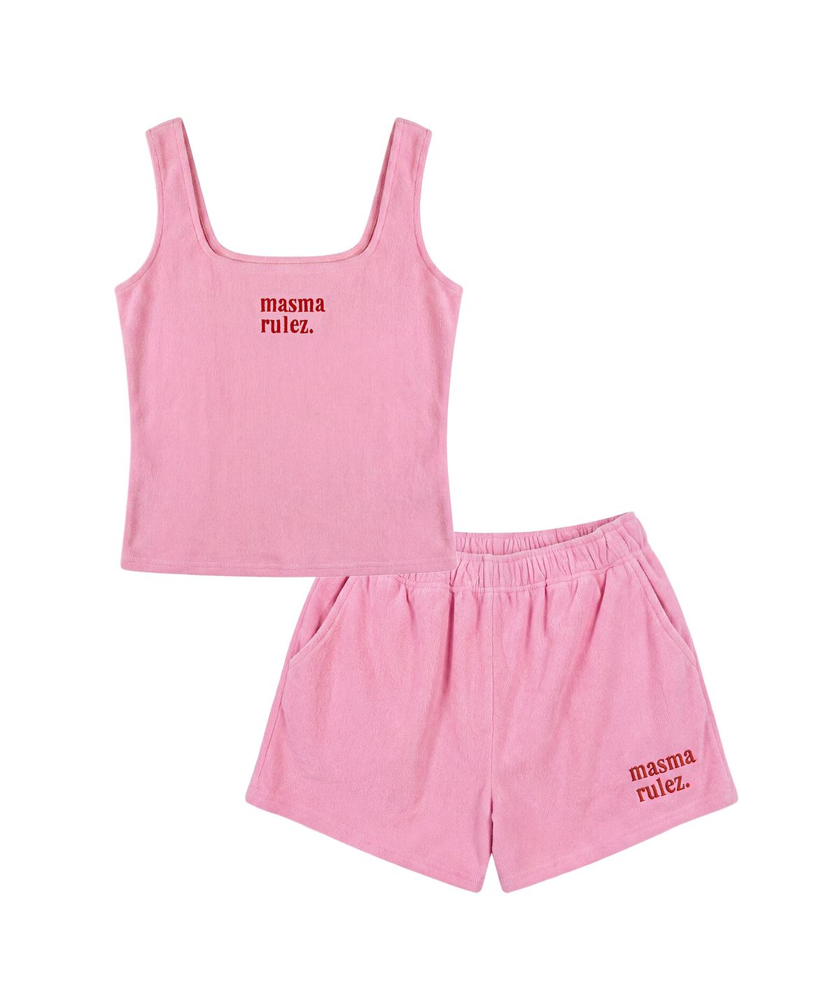 마스마룰즈 어패럴(MASMARULEZ APPAREL) MSMRZ Terry Sleeveless Set-up_Pink