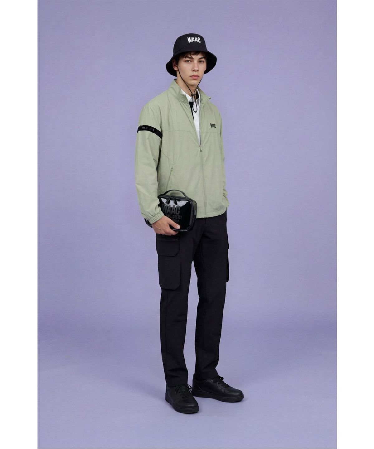 왁(WAAC) Men Essential Windbreaker WMUAM26200KHL