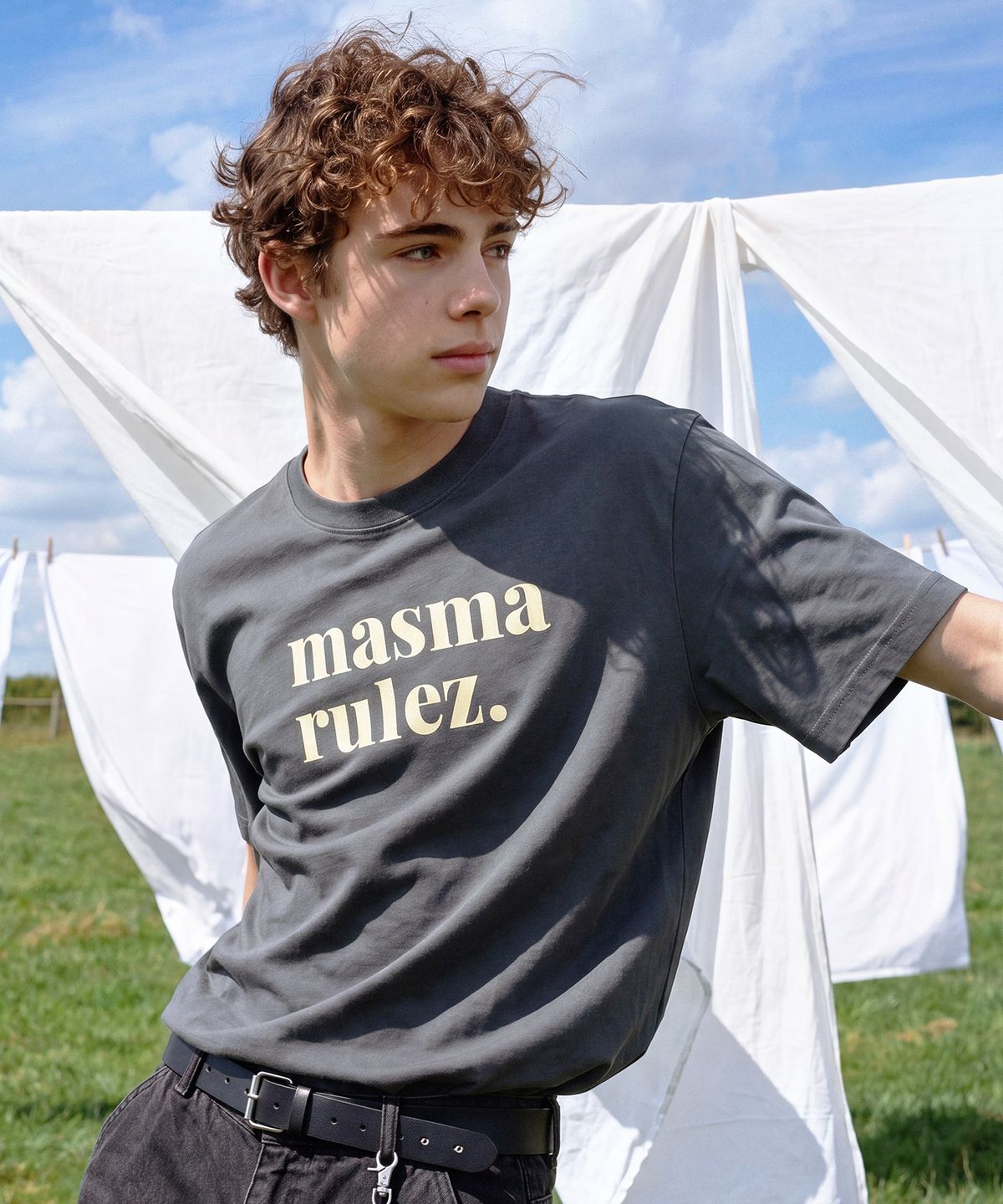 마스마룰즈 어패럴(MASMARULEZ APPAREL) MSMRZ Cool Cotton T-shirt_Dark Gray_2 Colors