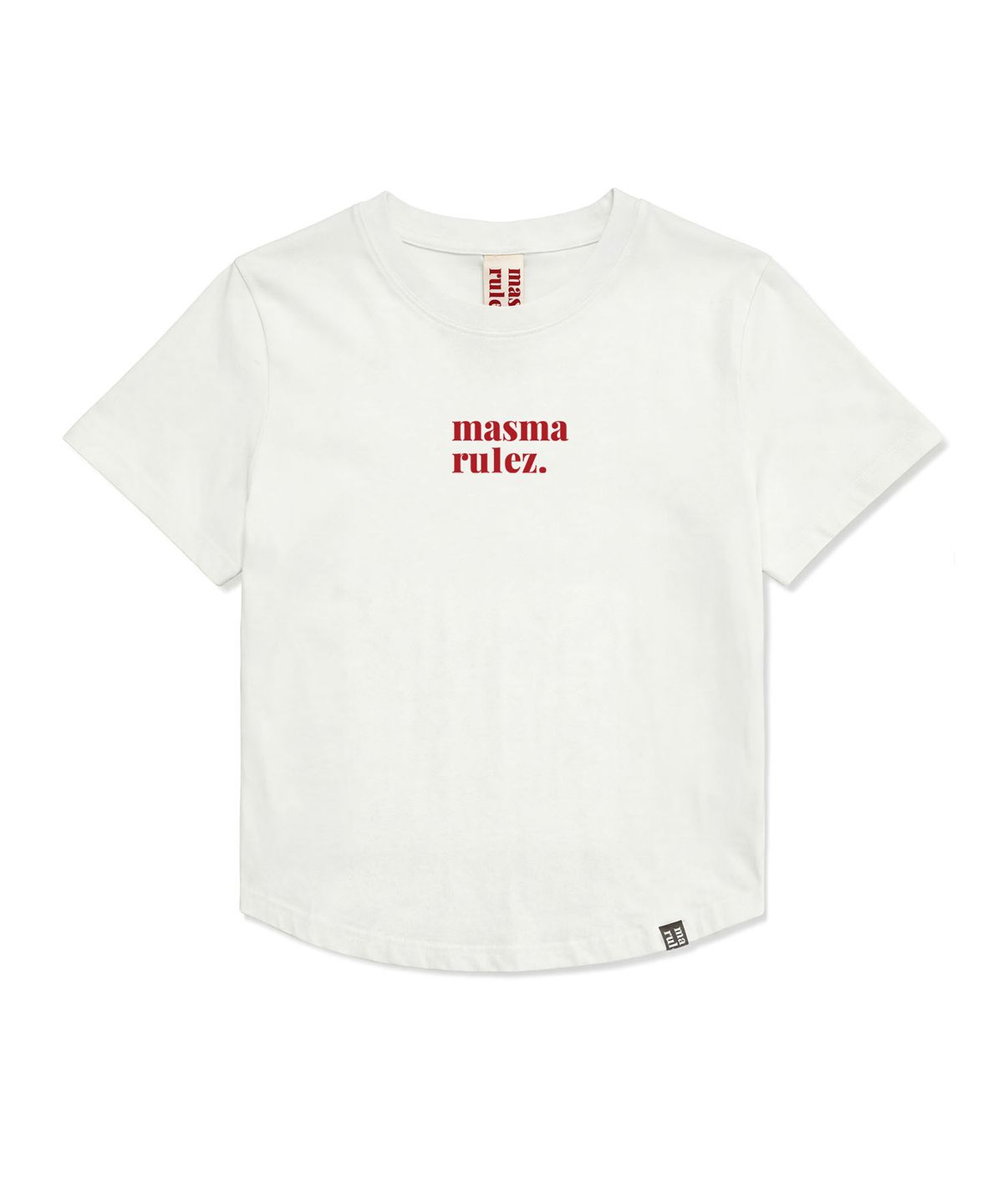 마스마룰즈 어패럴(MASMARULEZ APPAREL) MSMRZ Crop T-shirt_White_6 Colors