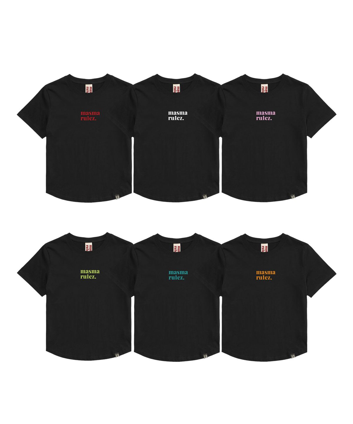 마스마룰즈 어패럴(MASMARULEZ APPAREL) MSMRZ Crop T-shirt_Black_6 Colors