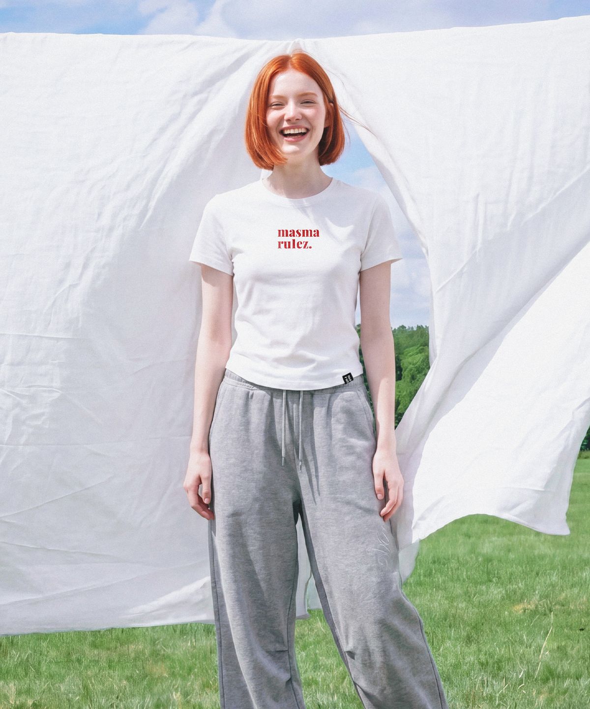 마스마룰즈 어패럴(MASMARULEZ APPAREL) [2PACK] MSMRZ Crop T-shirt_12 Colors