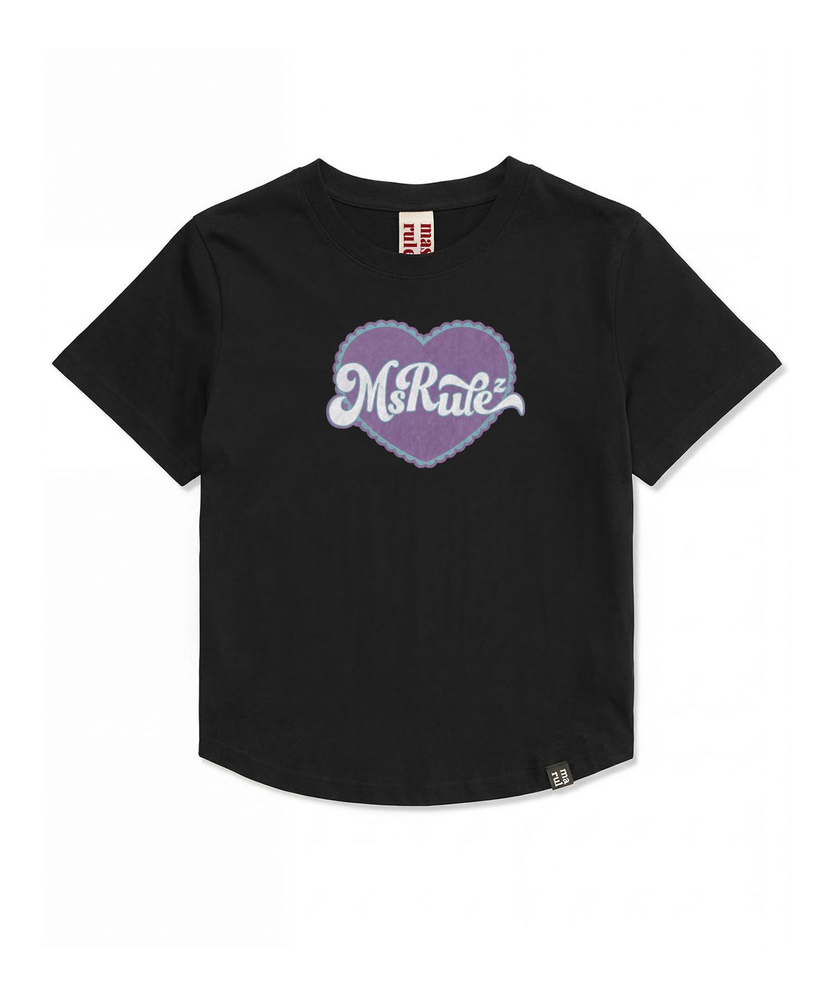 마스마룰즈 어패럴(MASMARULEZ APPAREL) Vintage Heart Crop T-Shirt_2 Colors