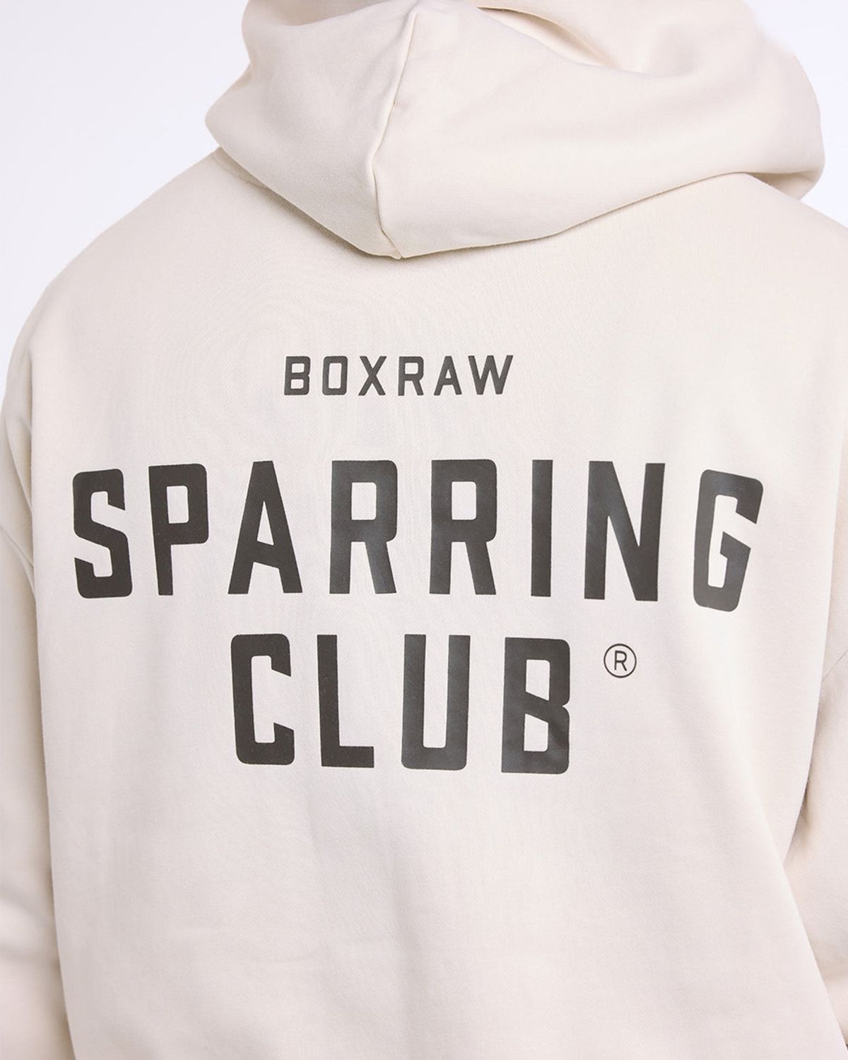 복스로(BOXRAW) 스파링 클럽 오버사이즈 후디 - 남성 M BXRW-SPCLH [워시드 베이지]