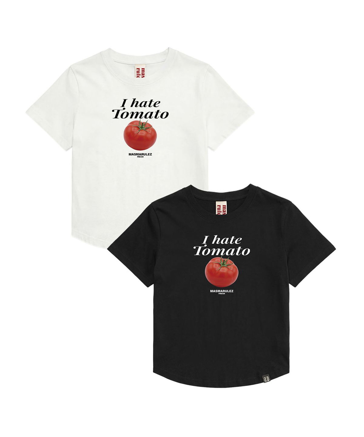 마스마룰즈 어패럴(MASMARULEZ APPAREL) Hate Tomato Crop T-shirt_2 Colors