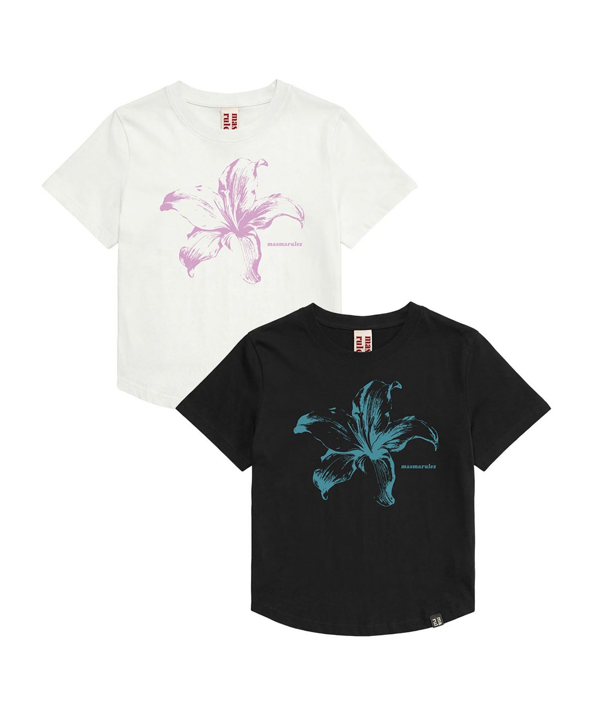 마스마룰즈 어패럴(MASMARULEZ APPAREL) Lily Flower Crop T-Shirt_2 Colors