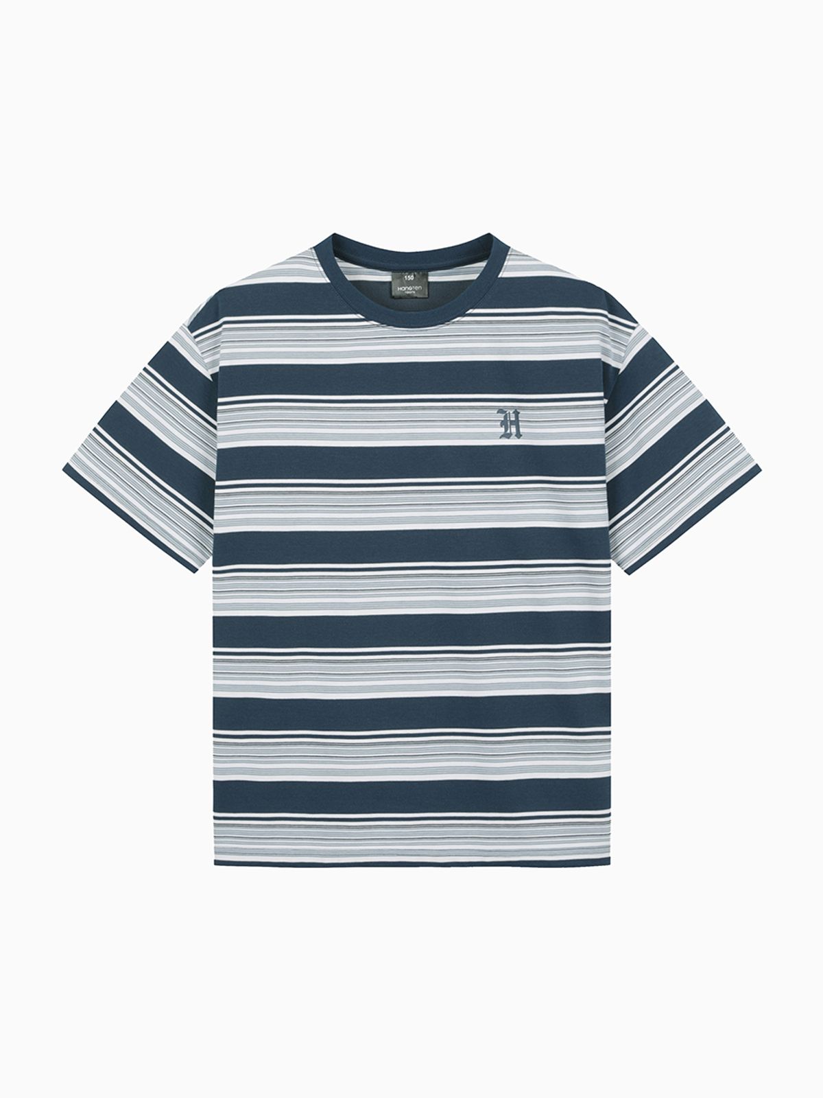 행텐 틴즈(HANGTEN TEENS) 틴즈 멀티 스트라이프 반팔 티셔츠_285(14570-031-410-15)