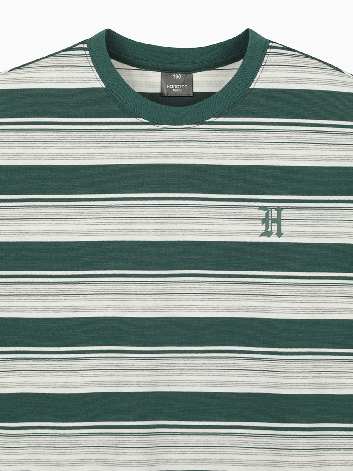 행텐 틴즈(HANGTEN TEENS) 틴즈 멀티 스트라이프 반팔 티셔츠_319(14570-031-410-15)