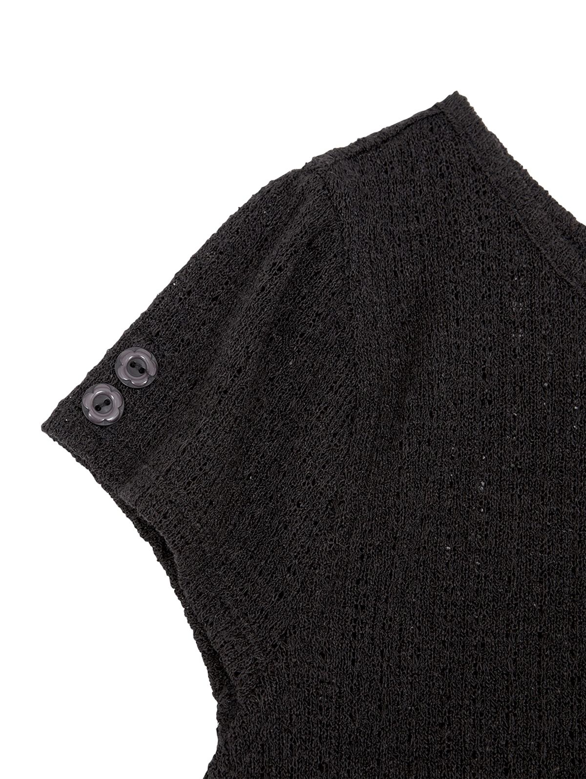 뚜오미오(TUOMIO) CROCHET MINI DRESS [BLACK]