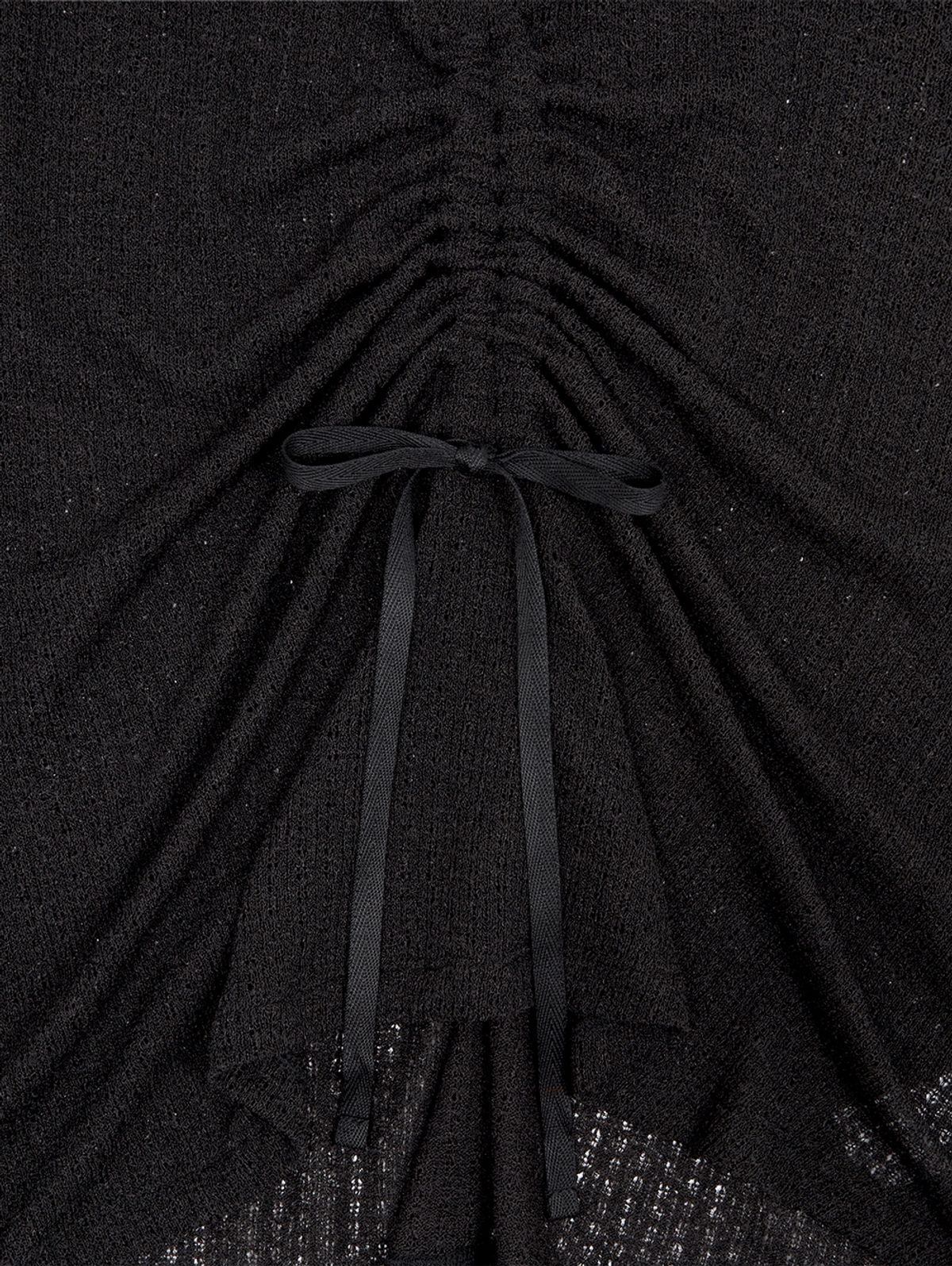 뚜오미오(TUOMIO) CROCHET MINI DRESS [BLACK]