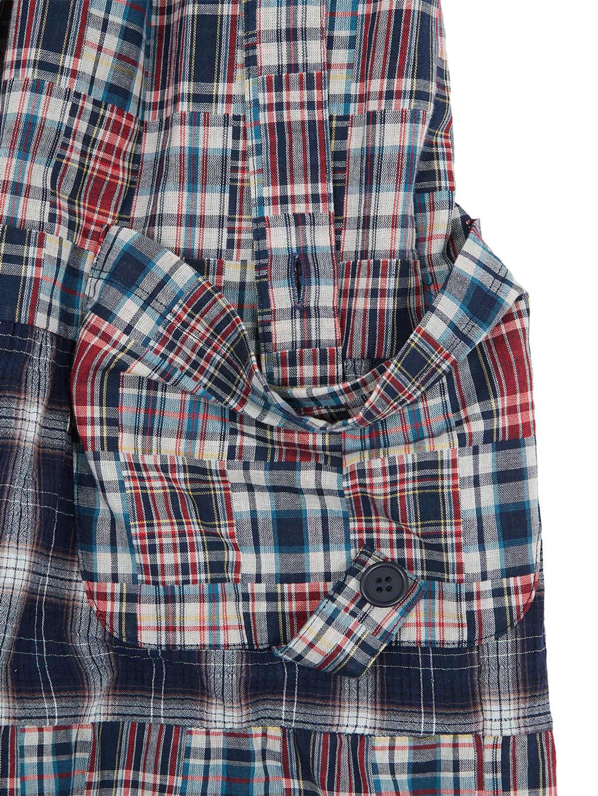 뚜오미오(TUOMIO) 2-WAY PATCHWORK SKIRT [NAVY]