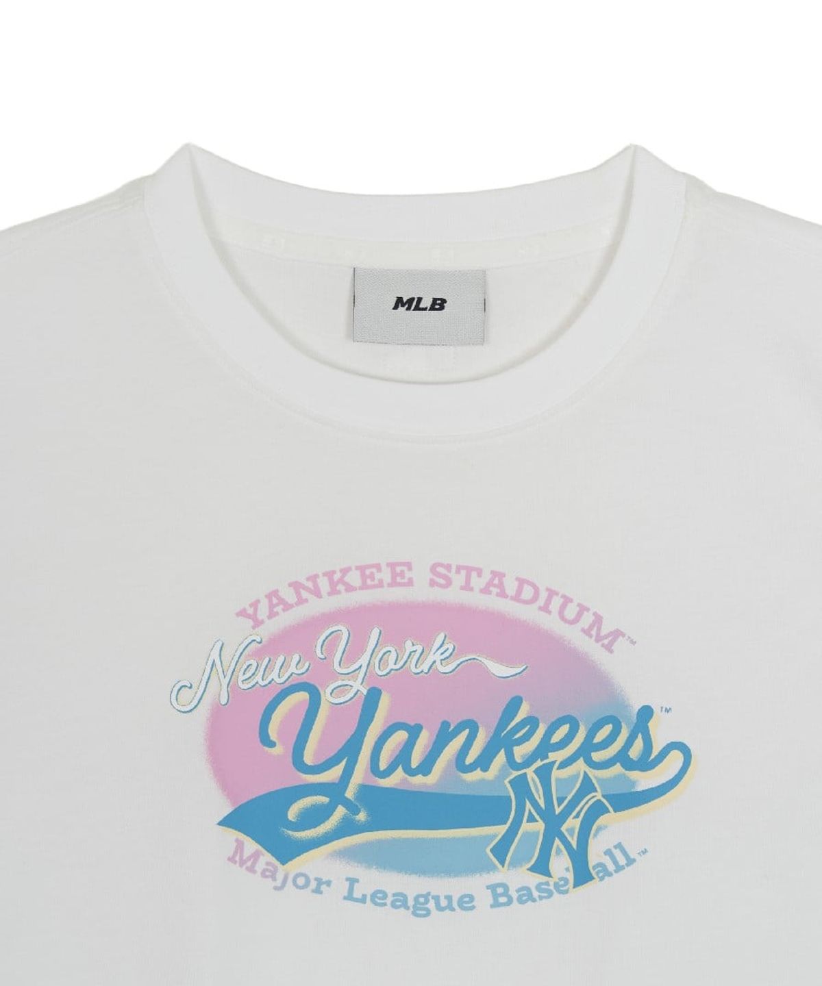 엠엘비(MLB) 여성 썸머 빈티지 그래픽 반팔 티셔츠 NY (White)