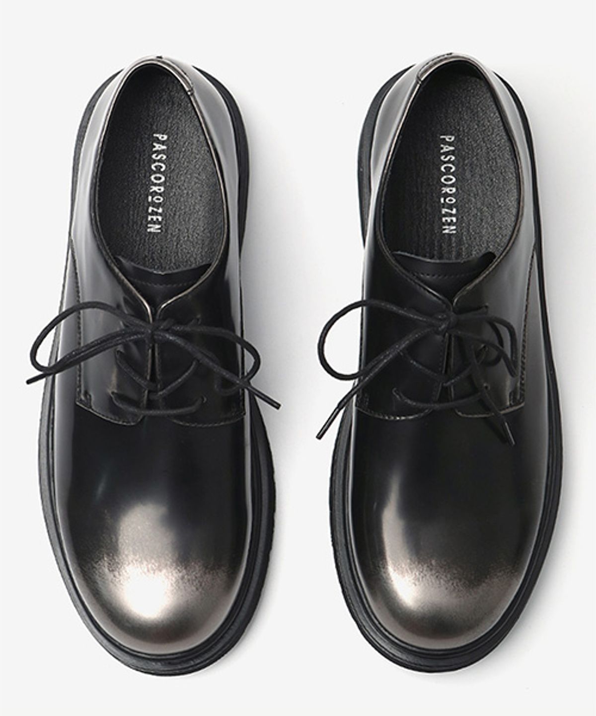 파스코로젠(PASCOROZEN) 26Paco JC1315 Header Basic Derby Shoes Iron Black 59.5