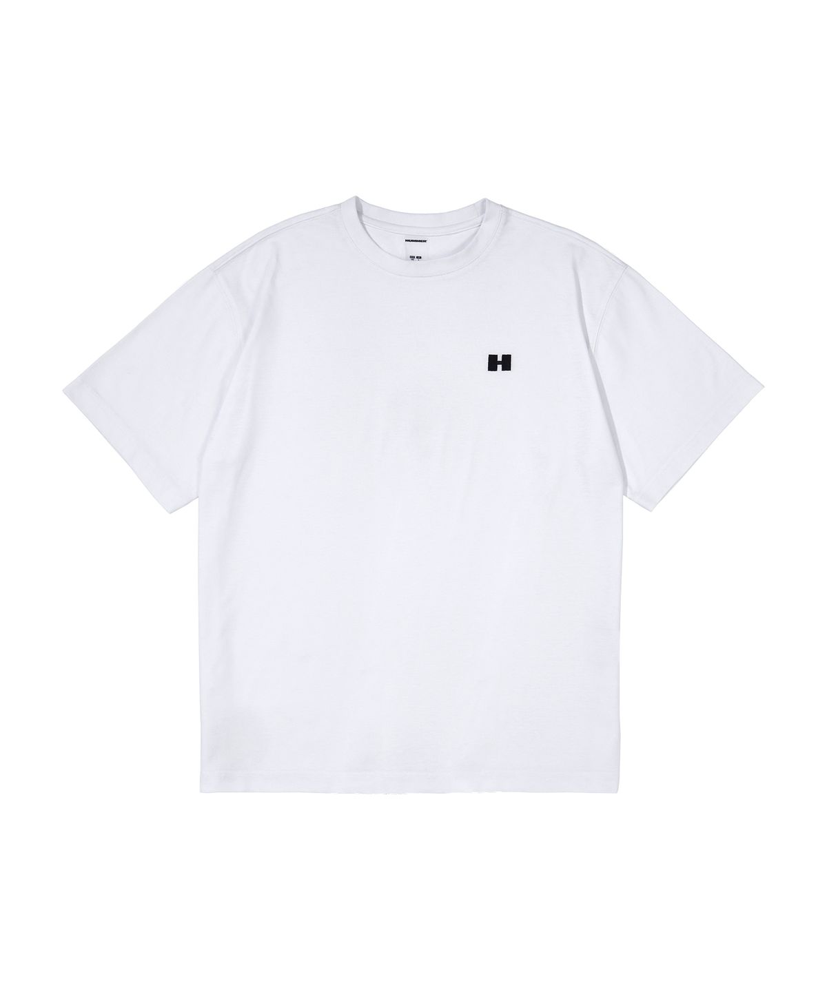 험머(HUMMER) [190g] 시그니처 H 로고 코튼 쿨 반팔 티셔츠 화이트