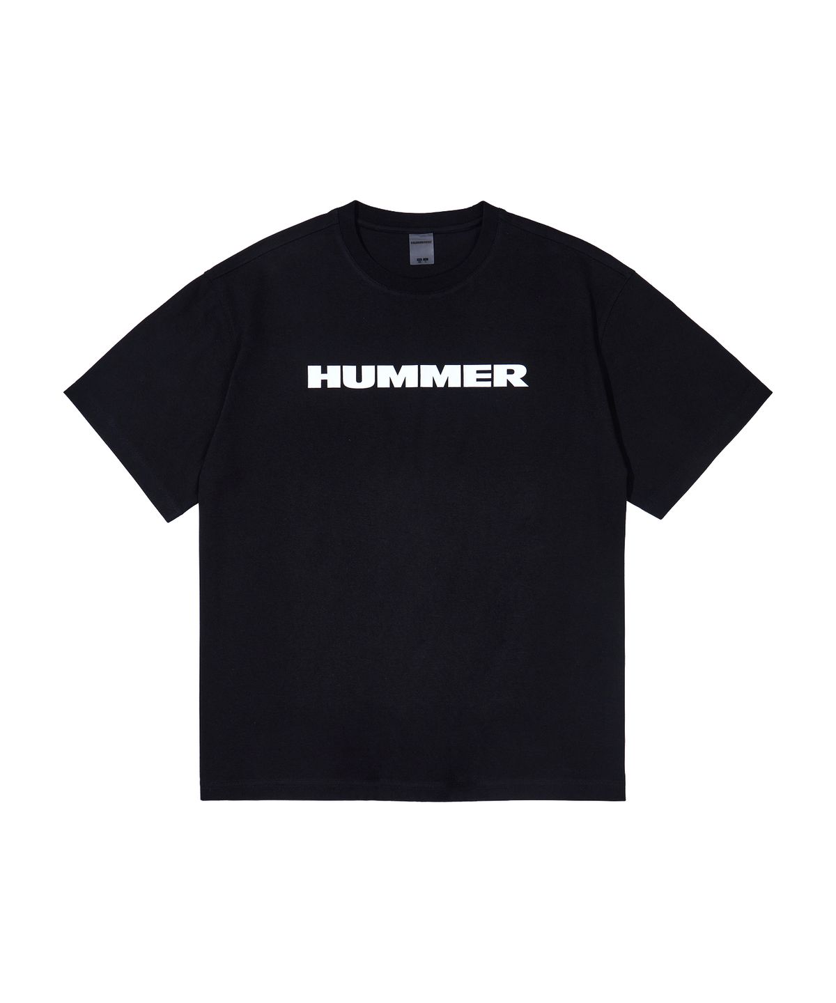 험머(HUMMER) [190g] 시그니처 레터링 로고 코튼 쿨 반팔 티셔츠 블랙