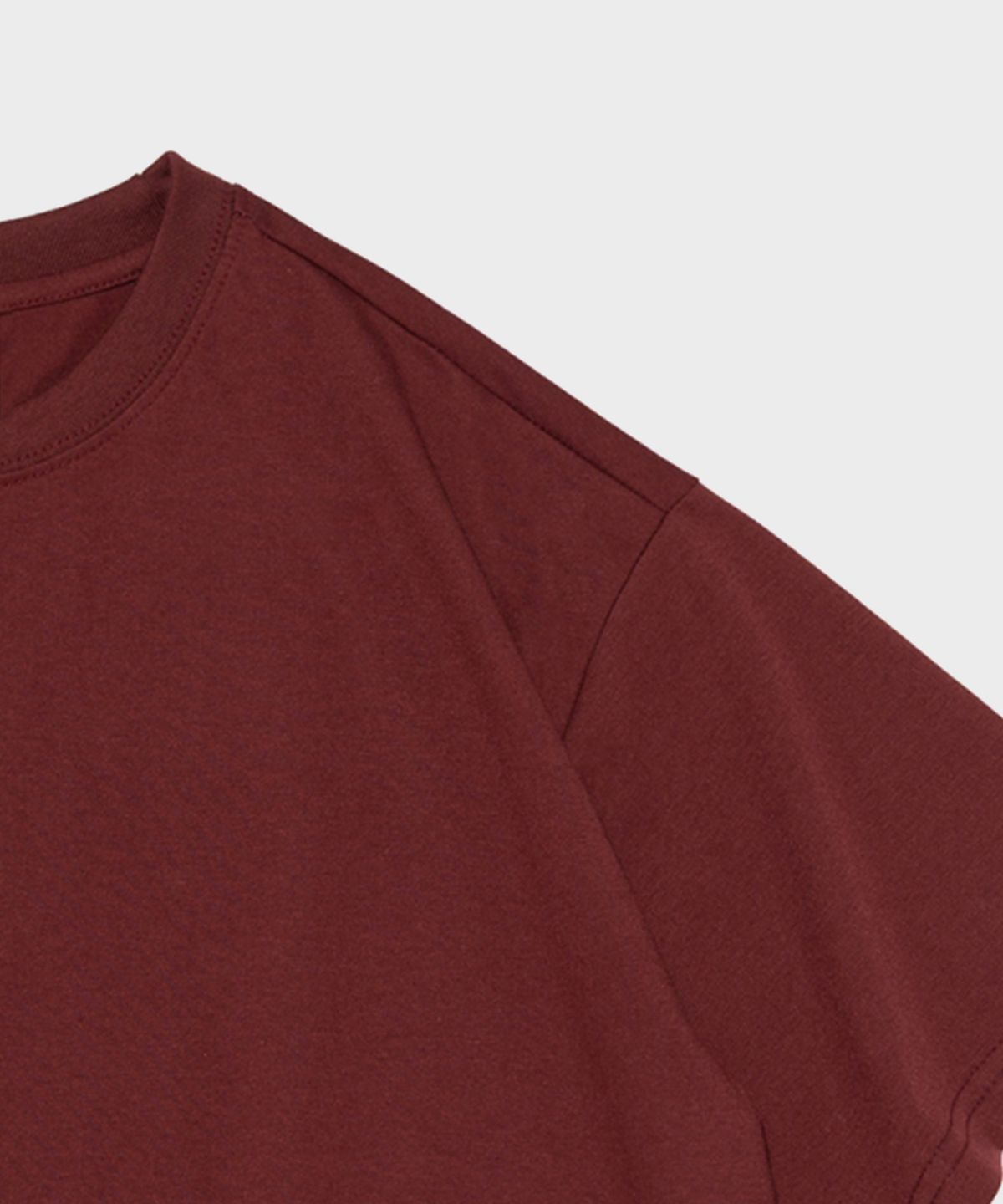 서울어패럴(SEOUL APPAREL) 변형 로고 반팔 티셔츠 (와인)