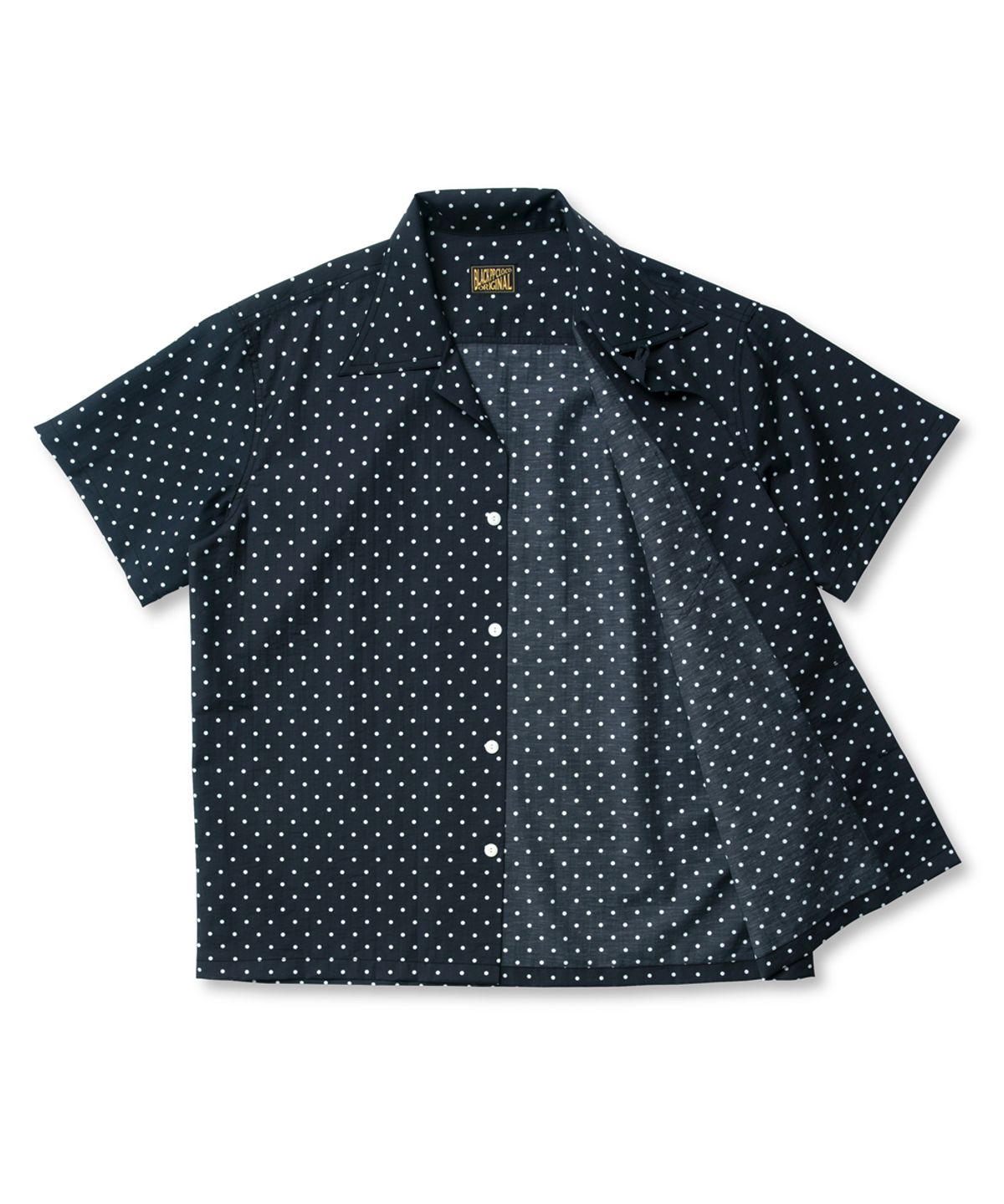 블랙피피(BLACKPP) BLACK PP Polka Dot Archive Open Collar Shirt